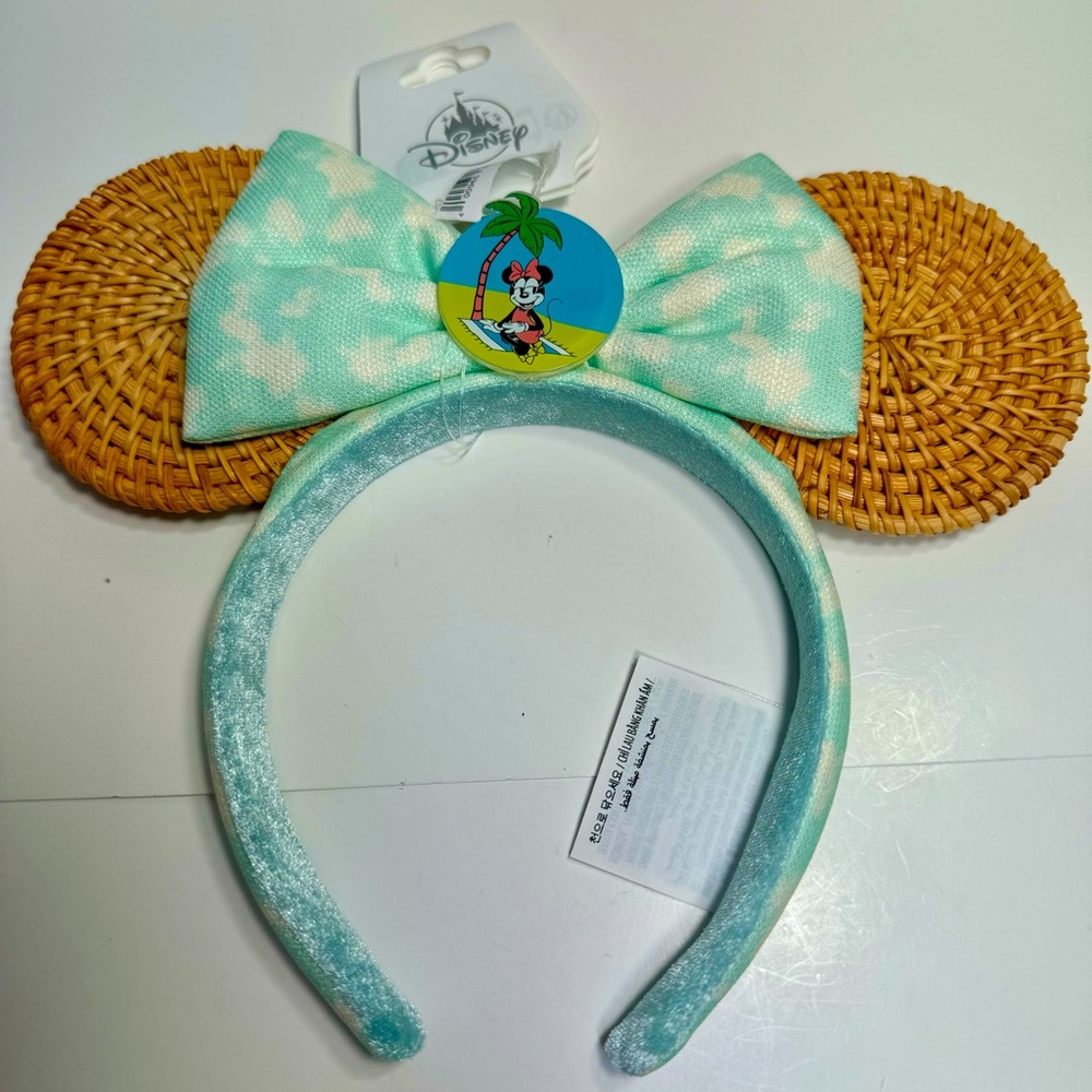 NWT. Disney Minnie Mouse Summer Ear Headband, part of the Mickey Mouse Summer